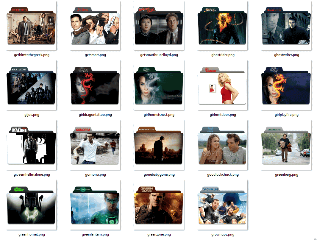 G Movie Folder Icon Pack