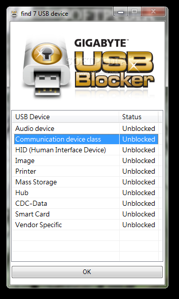 GIGABYTE USB Blocker