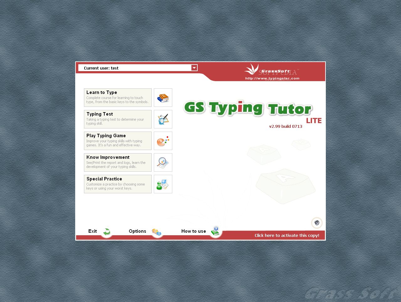 GS Typing Tutor LT