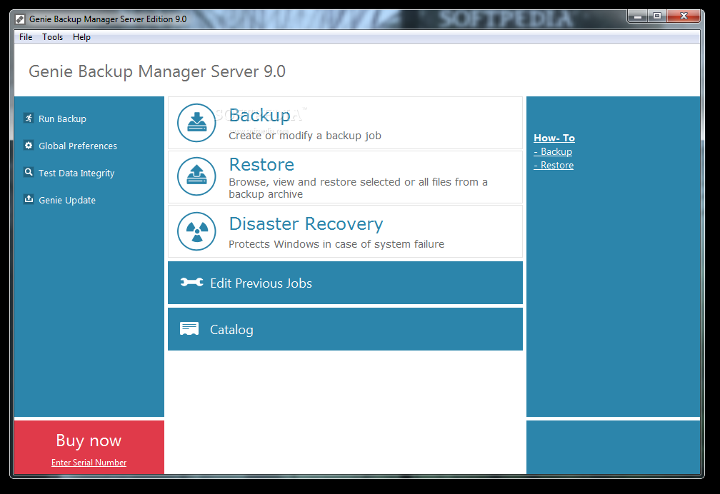 Genie Backup Manager Server Edition