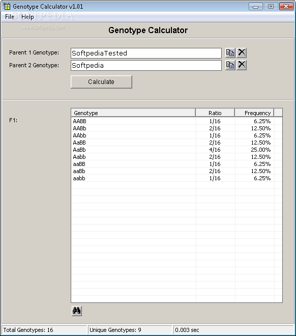 Genotype Calculator