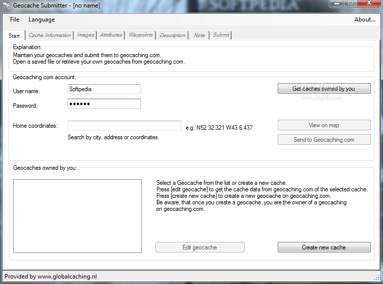 Geocache Submitter