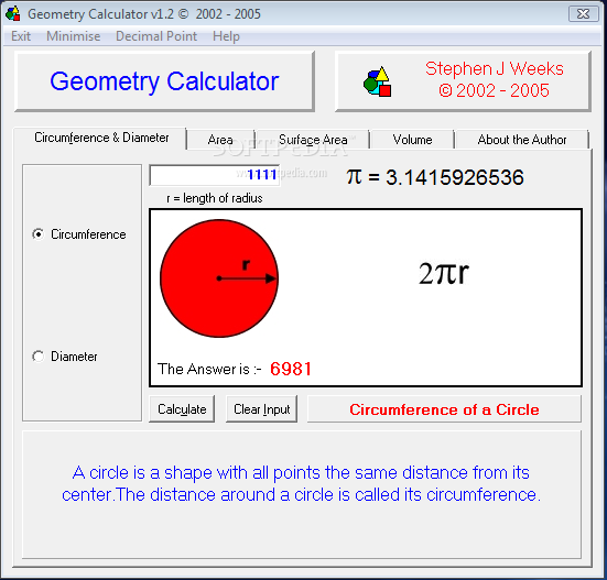 Geometry Calculator