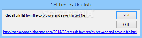 Get FireFox Urls lists