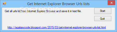 Get Internet Explorer Browser Urls lists