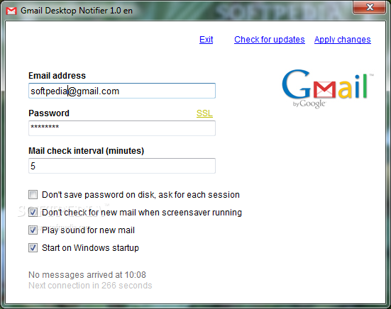 Gmail Desktop Notifier