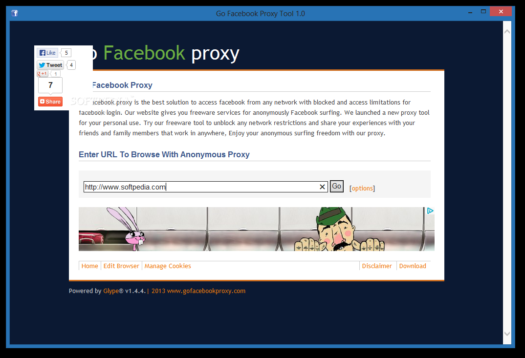 Go Facebook Proxy Tool