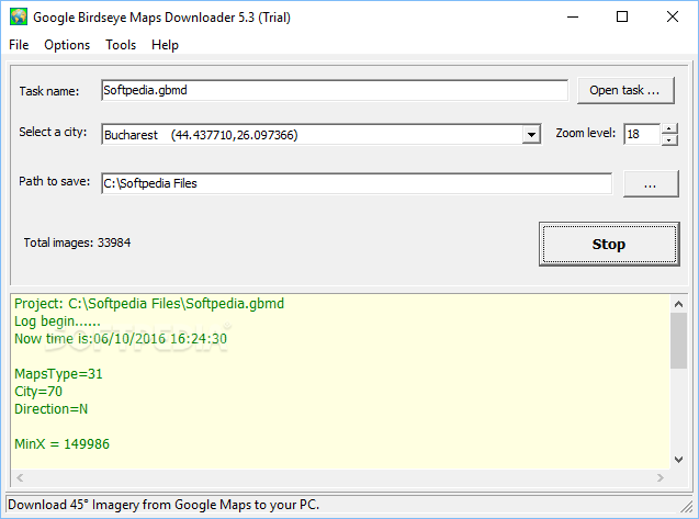 Google Birdseye Maps Downloader