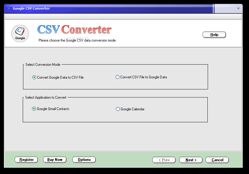 Google CSV Converter