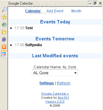 Google Calendar Maxthon Plugin