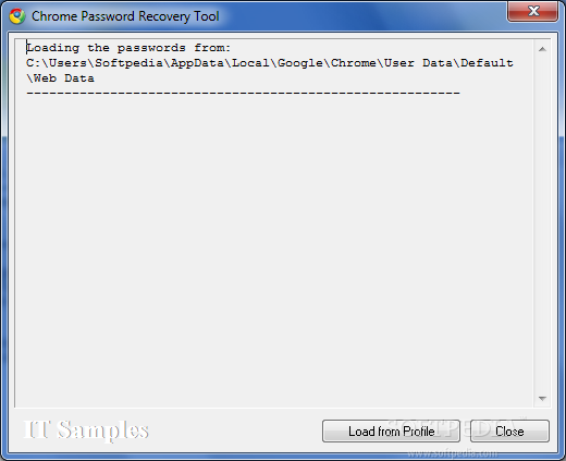 Google Chrome Password Recovery Tool