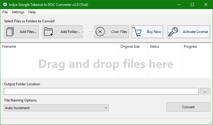 Google Takeout to DOC Converter