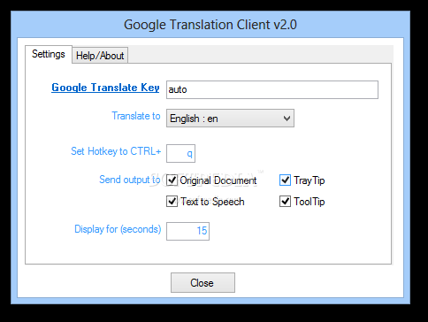 Google Translation Client