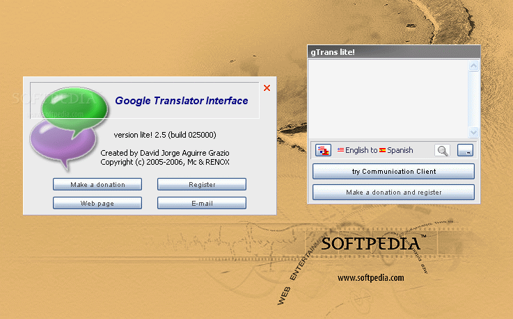 Google Translator Interface Lite