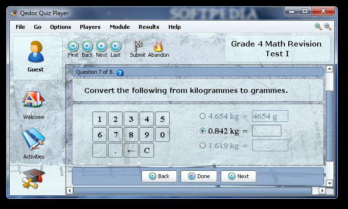 Grade 4 Math Revision Test I