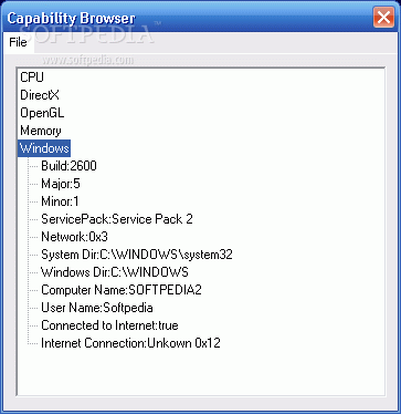 Graphics Capability Browser