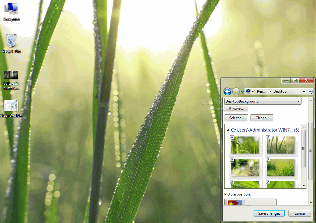Green World Windows 7 Theme