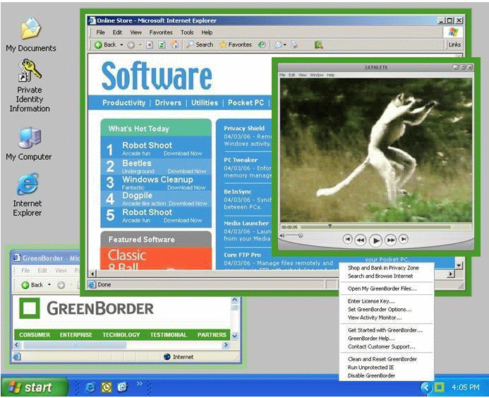 GreenBorder Pro with SafeFiles