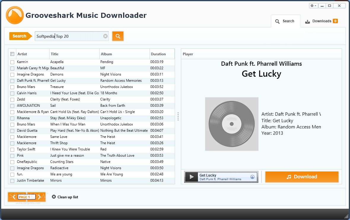 Grooveshark Music Downloader