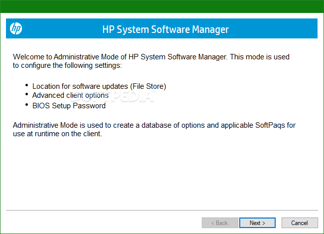 HP System Software Manager