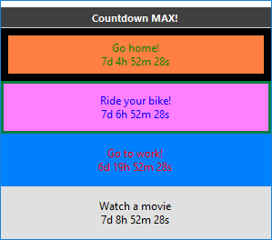 Countdown MAX!