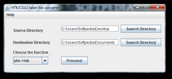 HTK/CSLU label file converter