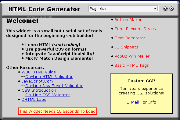 HTML Generator