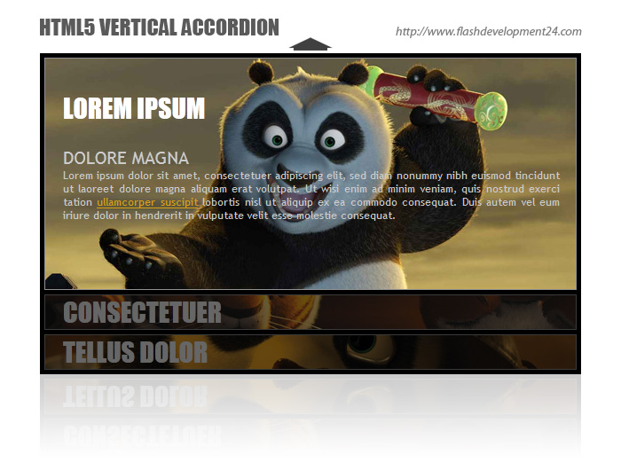 HTML5 Vertical Accordion DW Extension