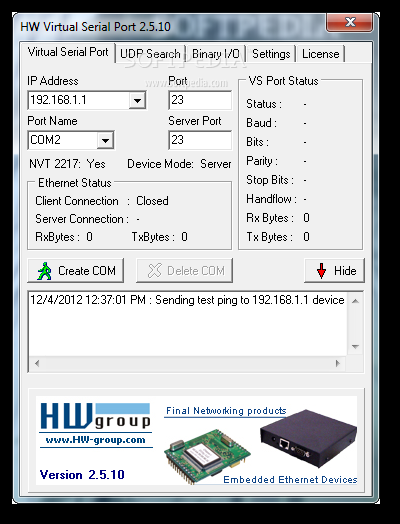 HW Virtual Serial Port