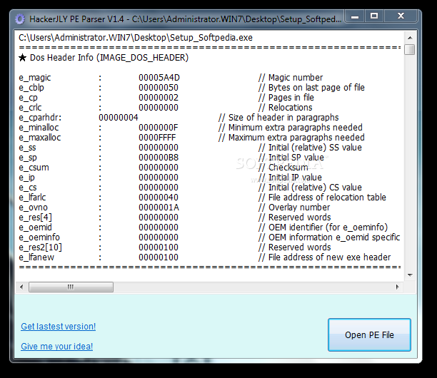 HackerJLY PE Parser