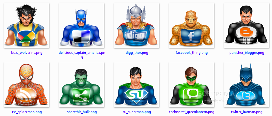 Top 33 Desktop Enhancements Apps Like Halloween icons social superheroes - Best Alternatives