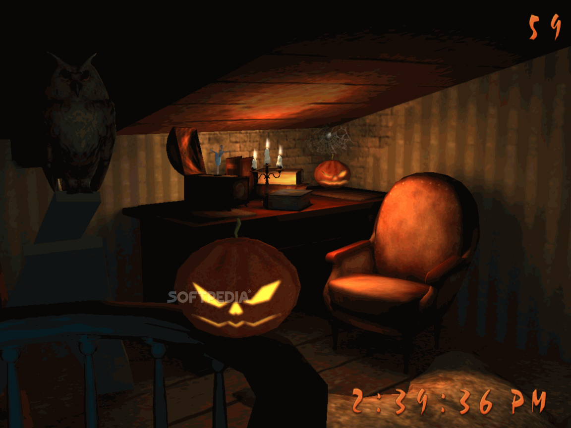 Halloween in the Attic 3D Screensaver