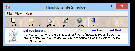 HandyBits File Shredder