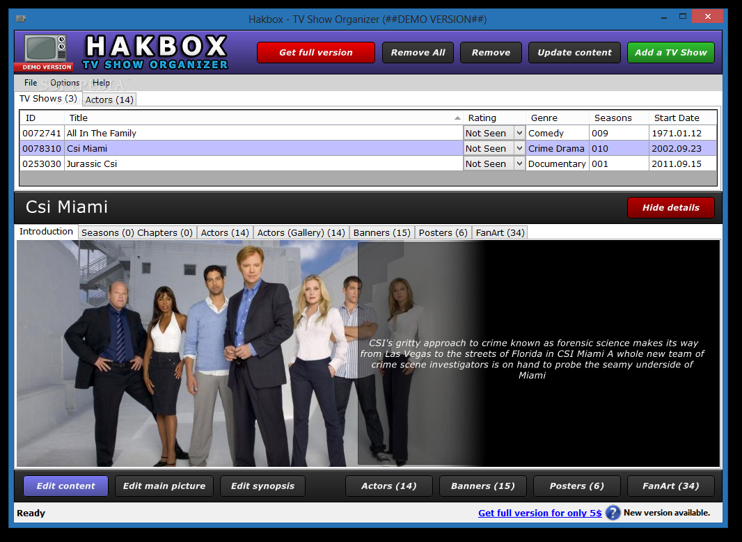 Haxbox - TV Show Organizer