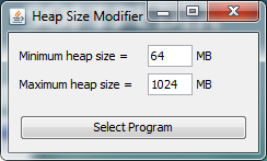 Heap Size Modifier