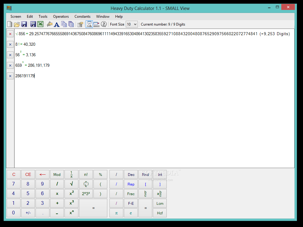 Heavy Duty Calculator