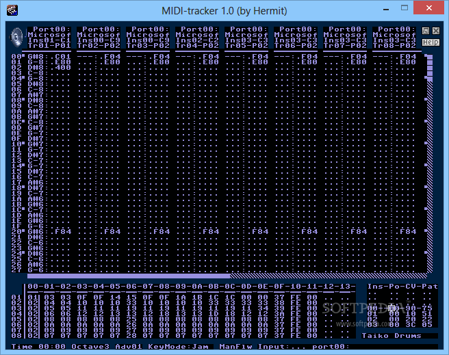 MIDI-tracker