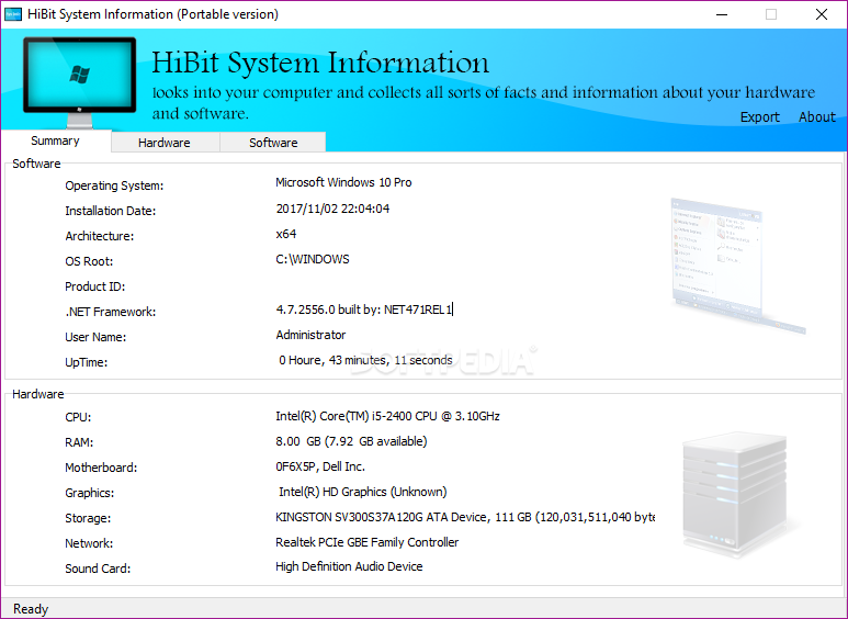 Top 28 Portable Software Apps Like HiBit System Information Portable - Best Alternatives