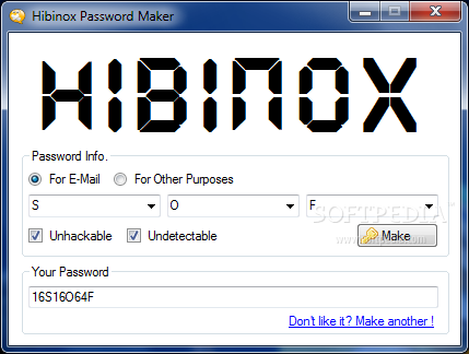 Hibinox Password Maker