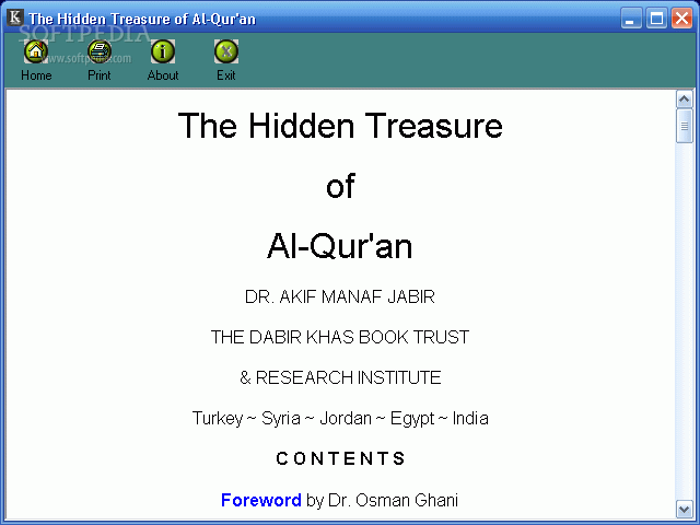 Hidden Treasure of al Quran