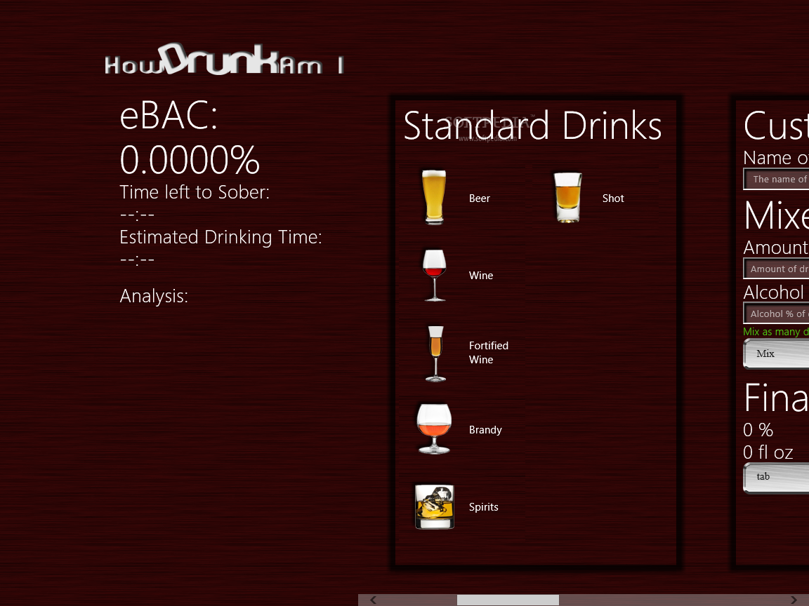 How Drunk Am I? for Windows 10/8.1