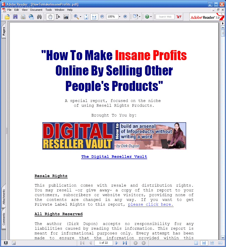 How to make insane profits with resale rights