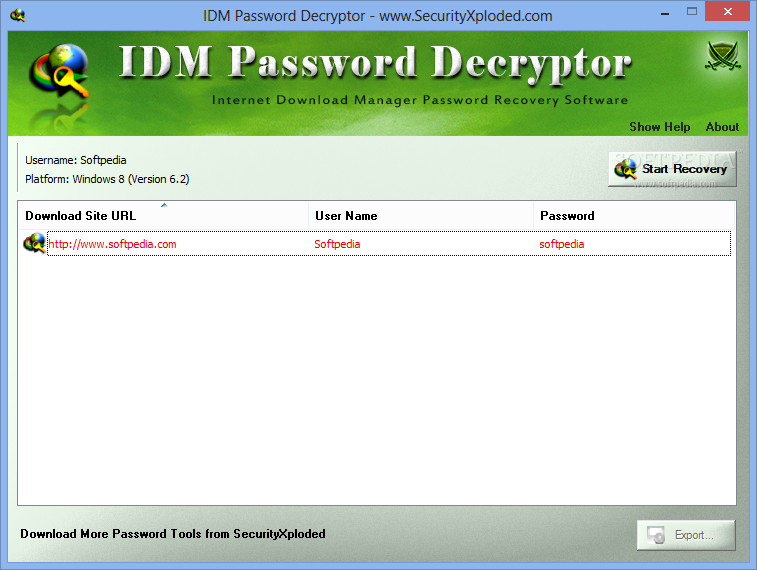 IDM Password Decryptor Portable