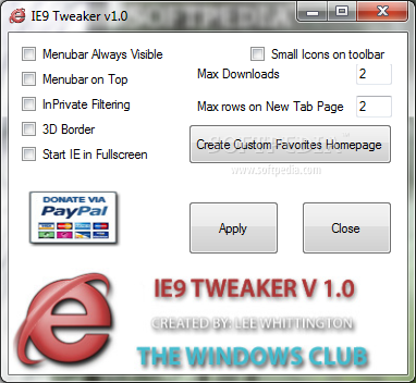 IE9 Tweaker