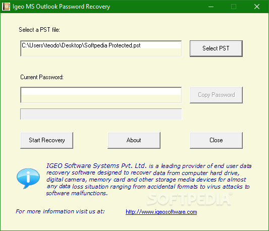IGEO MS OUTLOOK PASSWORD RECOVERY