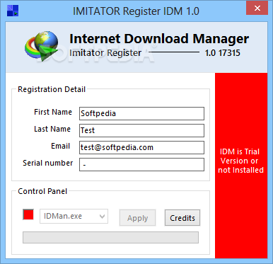 IMITATOR Register IDM