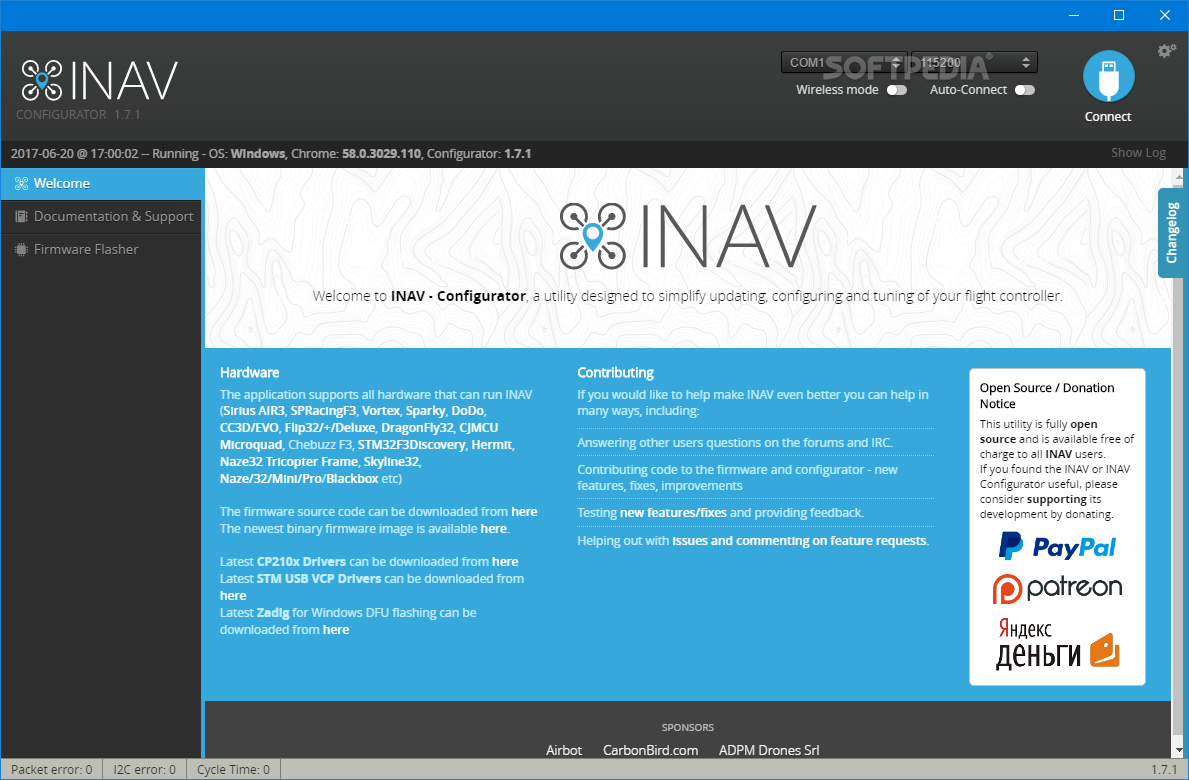INAV - Configurator for Chrome