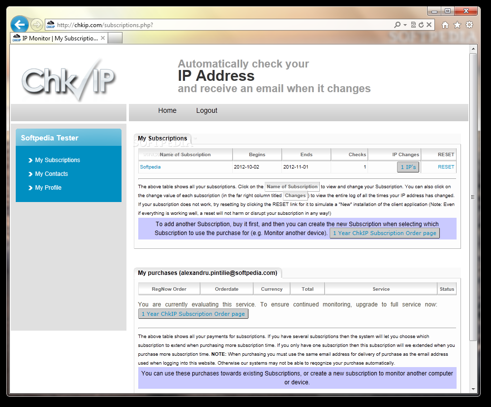 ChkIP (formerly IP Mailer)
