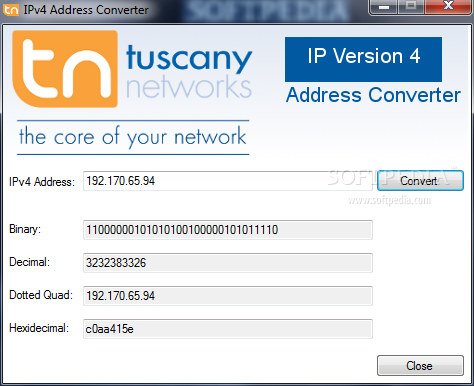 IPv4 Address Converter