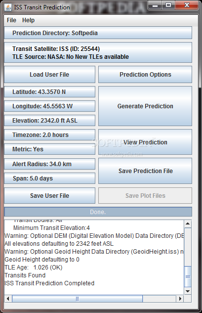 ISS Transit Prediction